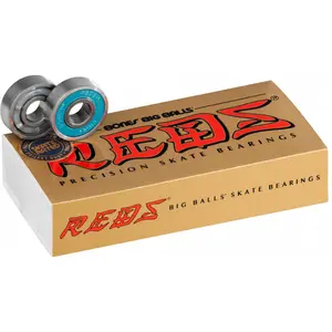 Bones Big Balls Reds Bearings 16-Pack (Enough for 8 Wheels)