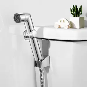 High-Pressure,Hygienic Handheld Bidet Sprayer, Wall or Toilet Mount, Diaper Cleaning, Muslim Shower Attachment