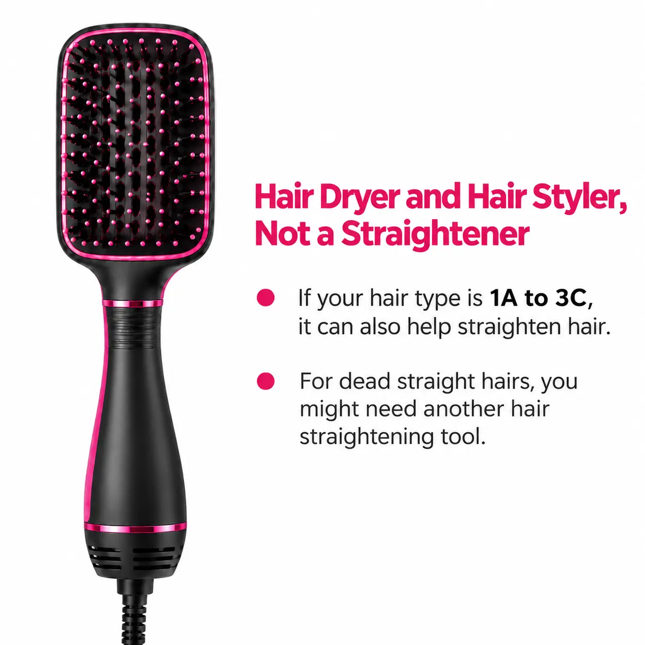 2-in-1 Hair Dryer & Styling Comb – Fast-Drying Hair Brush with Easy-to-Use Design for Smooth, Effortless Everyday Hair Styling