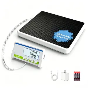 Heavy Duty High Capacity 660lbs/300kg Medical Grade Digital Body Weight Floor Scale, Easy Read High Accuracy Digital Display, 3 Measuring Units KG LB OZ, Portable Weighing Device for Hospital Clinic Home, Ideal for Obese Adults, Heavy People and Athletes,