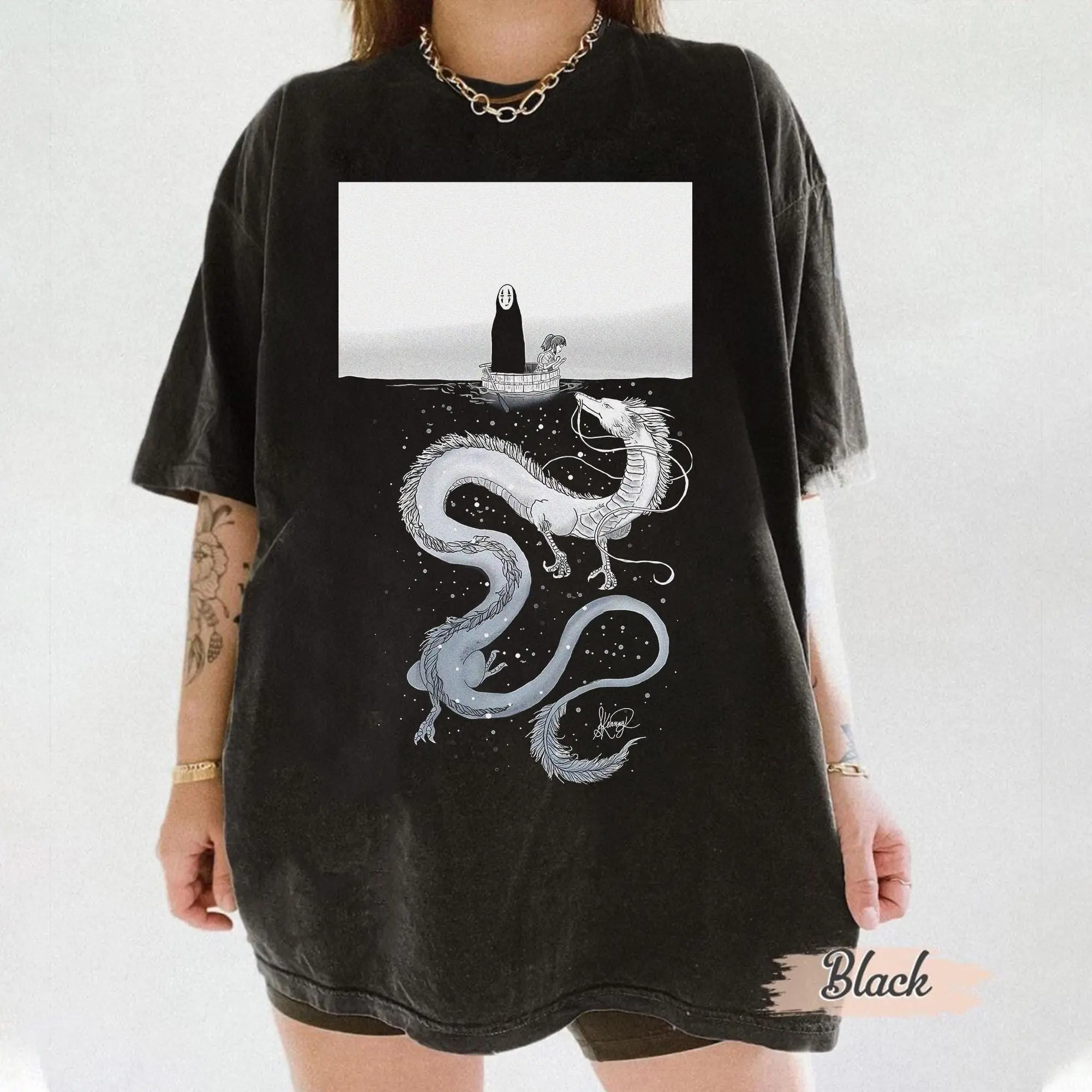 Spirited Away Shirt, Studio Ghibli Shirt, Chihiro Shirt, Spirited Away, Haku Shirt, Studio Ghibli Gift Shirt, Y2K Shirt