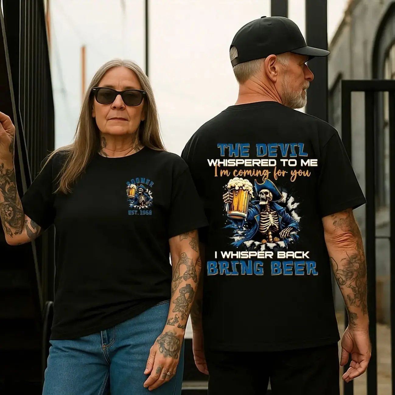Personalized Year 1946-1964 The Devil I'm Coming For You Baby Boomer shirt, I Whisper Back Bring Beer Boomer Shirt, Generation Baby Boomer Shirt, Full Colors, Full Sizes, For Men, For Women