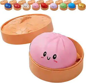 Giant Squishies Dumpling Bun Toy, Slow Rising Glitter Dumpling Stress Ball, Stress Relief Fidget Toy for Home Office Travel toys