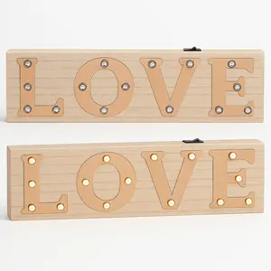 Illuminated LOVE Light-Up Plaque