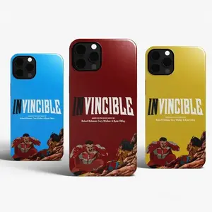 Comic Superhero Action Character Conquest Invincible Fan Art Graphic Tough Phone Case. Edgy Comic Aesthetic Rugged Shockproof Protective Cover For iPhone 17 Pro Max 16 Air 15 14 13 12 11.