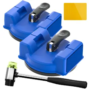2 count Floor Gap Fixer Tool, Dual-Side Striking Vacuum Suction Plank Gap Repair Kit with Grip Pads, Quick Fix for Laminate, LVP, Hardwood, Engineered  & Tile Floor Expansion Joints