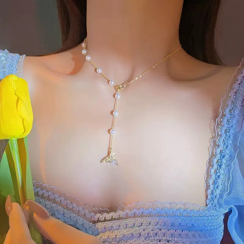 XL 264 Beauty Fish Tail Pearl Necklace