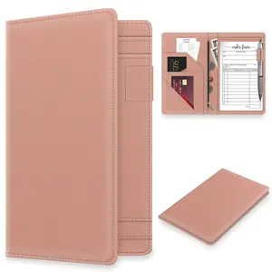 Server Book with Zipper Pocket for Waitress, Cute Waiter Server Wallet, Booklet Restaurant Waitstaff Organizer, Serving Guest Check Book Holder  Pocket Fits Server Apron