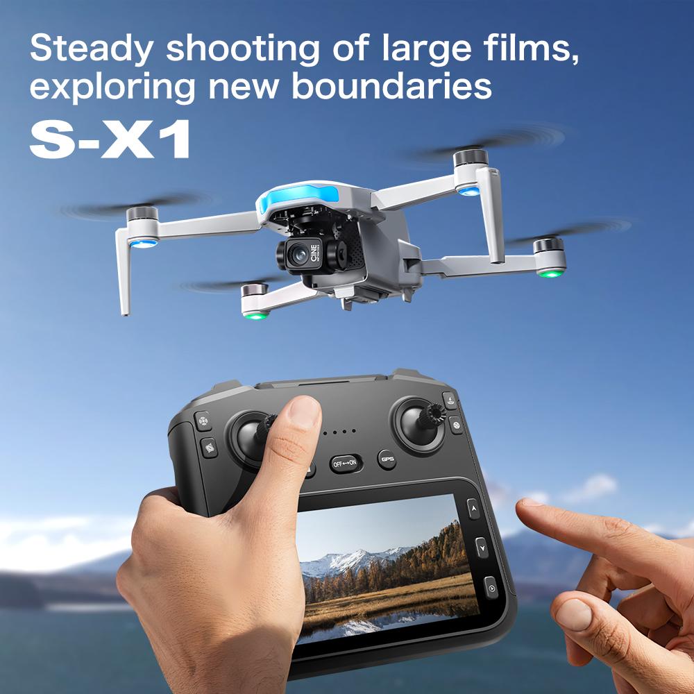 [Top-Tier Edition] 8K  GPS Drone for Adults, Dual 50fps Cameras, 3-Axis Gimbal Stabilization, 2000m Control Range, Large Screen Remote Controller, Auto Return Low Battery, 244g Lightweight, 2 Batteries