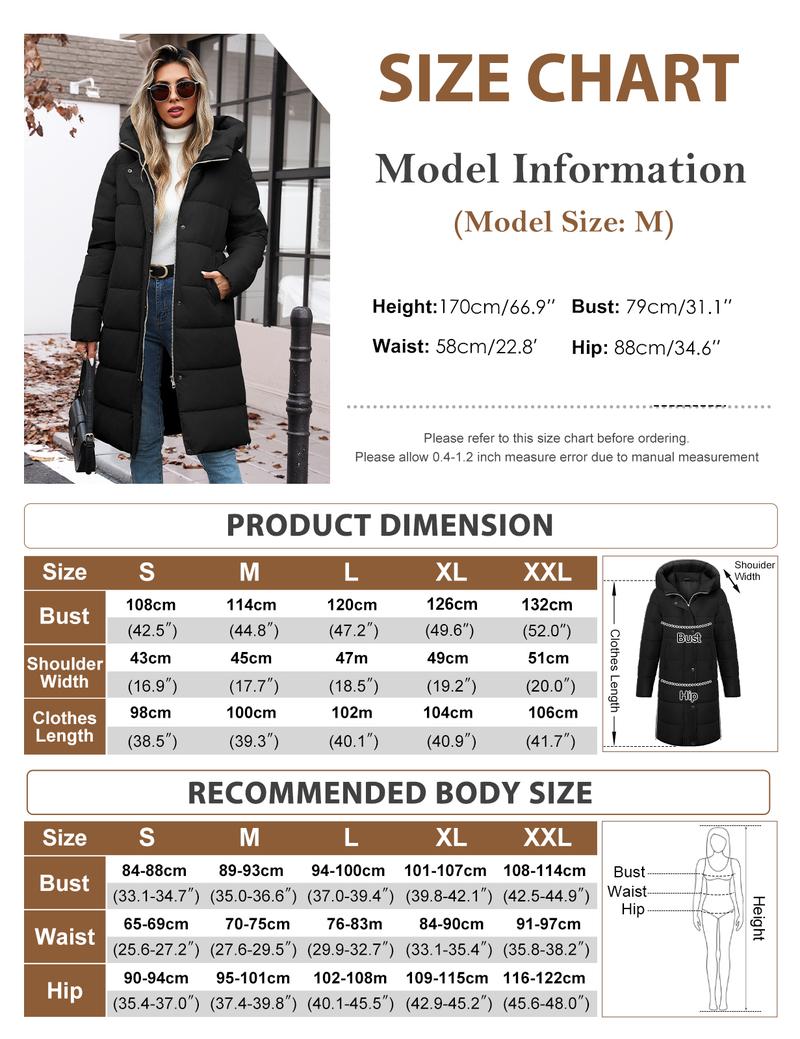 HEEKPEK Winter Puffer Jacket Hooded Warm Winter Long Coat Thickened Down Alternative Jacket Outwear super  puff outdoorfun