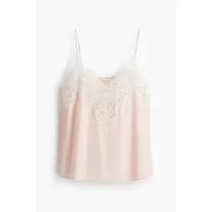 H&M Lace-trimmed strappy top