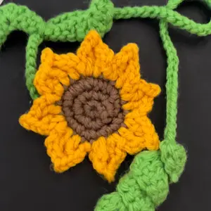 Sunflower Crochet Bookmark