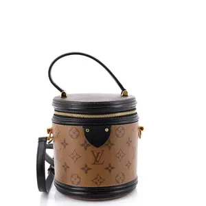 Pre-owned Louis Vuitton Canvas Coated Top Handle Bags Cannes Handbag Reverse Monogram Canvas by Rebag