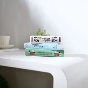 Creative Three-Layer Ceramic Book Vase, Retro Book-Shaped Vase, Unique Home Decoration, Suitable for Living Room, Shelf, Mantel, Dining Table