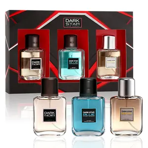 3-Piece Set Men's Eau De Toilette Fragrance Spray Gift Box, Long Lasting,Travel Size Perfume, 3 Different Scents, Perfect For Holiday Gifts, Dating, Daily Life, Parties, 1 fl oz/bottle