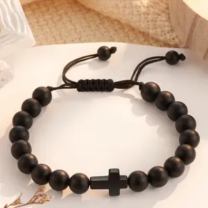 7th-13th Birthday Gifts for Boys, Happy Birthday Cross Beads Bracelet Gifts for Boy Age 7 to 13