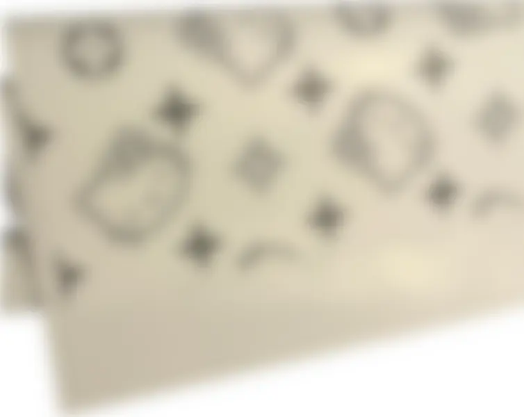 White with Black HK Outline Bouquet Wrapping Paper