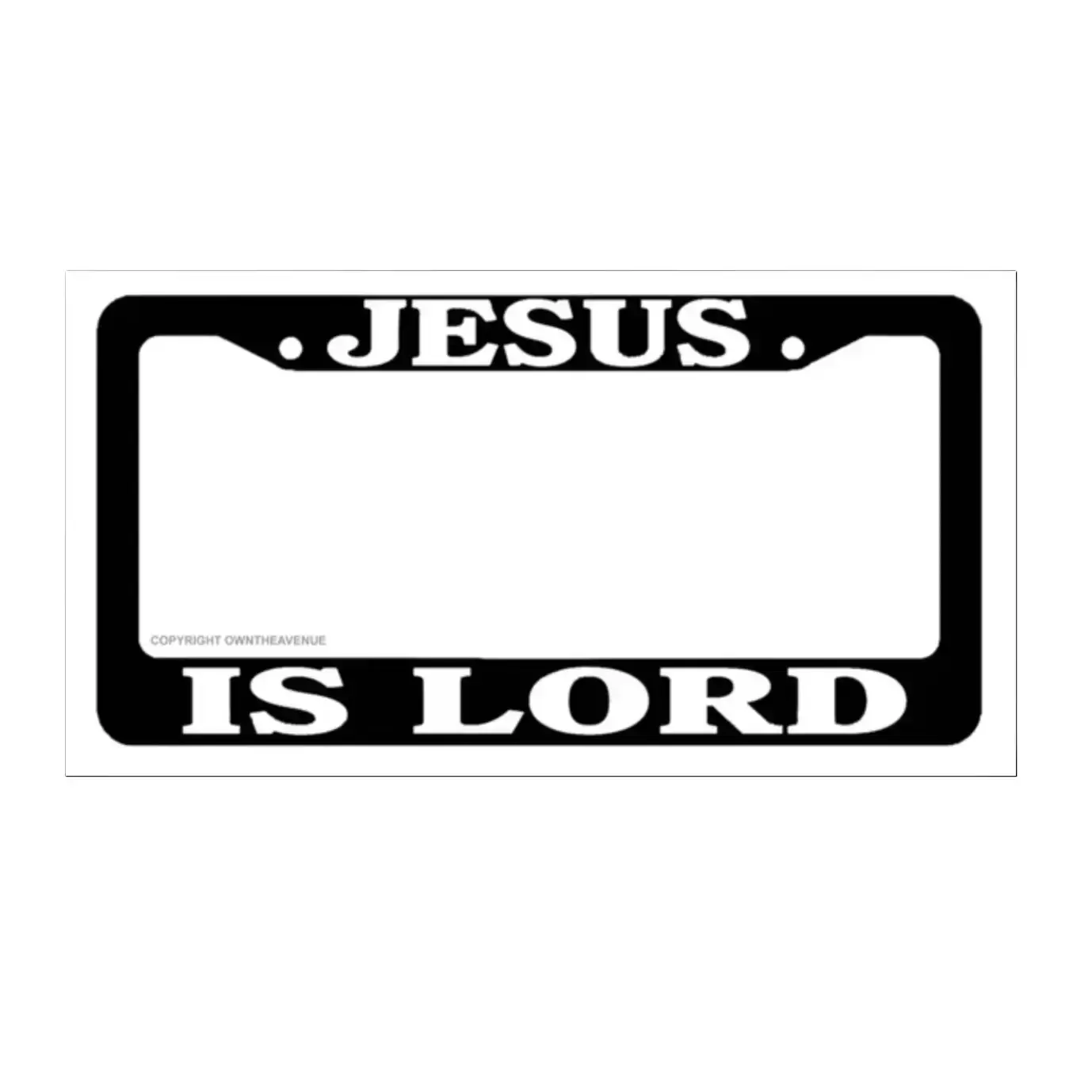 Jesus Is Lord Christian Christ Religious Worship Auto License Plate Frame