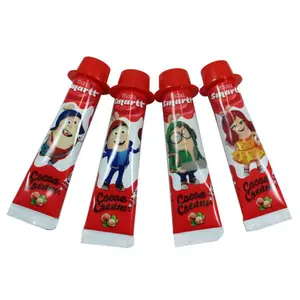Ulker Smartt Kids Favorite Cocoa Spreadable Tube Cream Chocolate With Hazelnut Flavor 40Gr 4 Pieces Random Cartoon Images.Picture is for illustration Purposes.