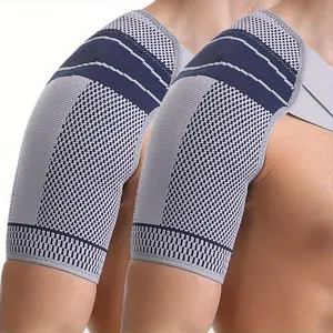 Unisex shoulder support brace, adjustable compression sleeve suitable for left or right shoulder
