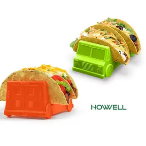 HowWell, 2 Pack Taco Holder, Track Shaped, Plastic Kitchen Lightweight Utensils Utensils