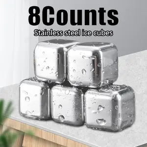 8 Counts Whiskey Stones Gift Set with Tongs,Whiskey Chilling Stones with Tongs for Scotch, Bourbon & Drinks