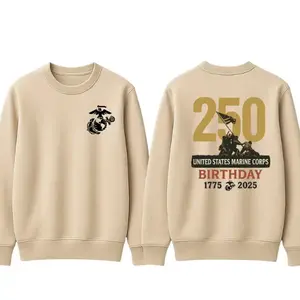 US Marine Corps 250th Anniversary Sweatshirt, Military Birthday Sweatshirt, 2025 Marine Corps Birthday T-Shirt, Marine Corps Veteran Apparel, 250th USMC Anniversary Sweatshirt, USMC Sweatshirt 2025, Military Pride Shirt, USMC Flag Sweatshirt, Made in Usa