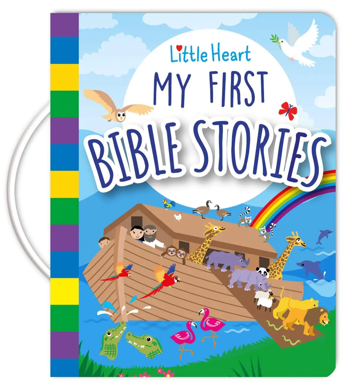 Little Heart My First Bible Stories Padded Board Book with Handle - Toddler Early Learning Church Book, Biblical Teachings, Engaging Stories, Vibrant Illustrations, Safe Padded Cover, Hazard-Free Padded Pages, Sunday School Gift Idea