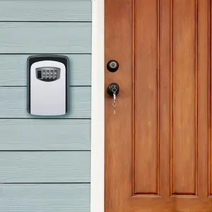 Ultra-Secure Flip-Top Key Lock Box, Metal and PP Plastic Combination Password Lock, Ideal for Home, Hotel, Emergency, Construction