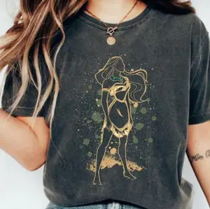 Youth & Adult Princess Pocahontas Characters Shirt Pocahontas Princess Shirt Family Matching Shirt Pocahontas Watercolor TShirt Princess Tee [Adult - Youth - Toddler Magic Kingdom], Outfit Summer 2026 ATCA246