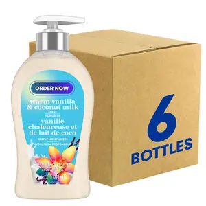 Moisturizing Liquid Hand Soap, Warm Vanilla & Coconut Milk Scent | Soft & Smooth Hand Care | 11.25 oz, 6 Pack