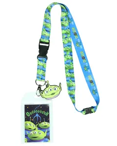 Disney Toy Story Alien I Have Been Chosen Lanyard with Clear ID Badge Holder and 2" Rubber Alien Charm