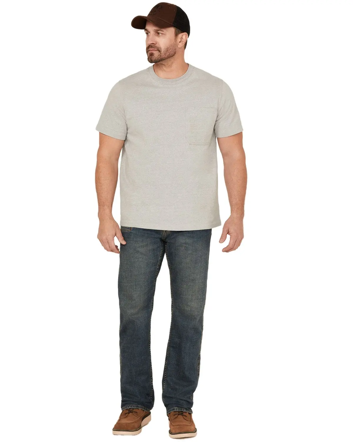 Hawx Men's Men'S Heritage Medium Wash Stretch Denim Jeans - Hxsp24j69-Medbl