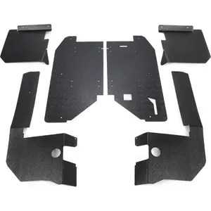 Fender Flares Compatible with 2015-2022 Polaris Midsize Ranger 570 Ranger ETX Mud Guard Dust Guard Mud Flaps Front & Rear Plastic Black