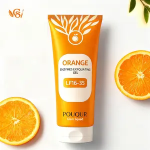 Orange Exfoliating Gel, Moisturizer Face Body Scrub Gel,Deep Cleansing Moisturizing Facial Exfoliator,Natural Orange Peeling Gel Face Scrub (100g)