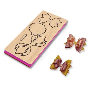 Wooden Bow Cutting Mold, Multi-Layer Assembly, Suitable for Most Machines, Craft Supplies, DIY Projects, Home Decor