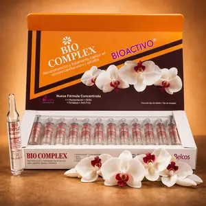 Bioactivo Bio Complex Ampoules - Dominican Viral High Shine Hair Treatment, 12 Count Haircare Organic Argan Oil Silicone Restore Frizz