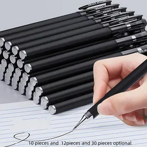 10pcs 12pcs 30pcs Premium Ink Ball Point Pens, Smooth Writing Business Signature Pen, Office Exam Brush Pen, Office Supplies, New Condition