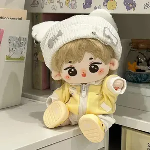 2026 new Cute Cat Jacket 20cm Cotton Doll's Clothes Fishbone Pants Cotton Doll Outfit Mini Multi Color Doll Clothes Set Children Gift