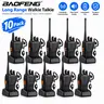Baofeng walkie talkie BF-888S (10 Pack) Handheld Two Way Radio, 1-3km Range Voice Communication, 16 Channels, Built-in Flashlight, Rechargeable Lithium Battery, Comes with Earpiece, Suitable for Home, Outdoor, and Team Activities.