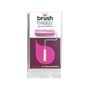 212 MAIN Polypropylene Paint Roller Cover Brush Bags, Available in Pack of 3 or Pack of 16