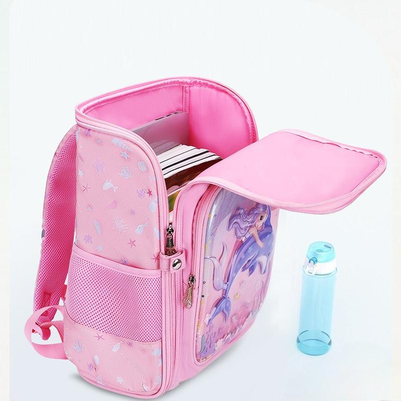 1 Piece Fantasy Princess Dinosaur Cartoon Backpack, Comfortable School Backpack, Casual Outdoor Bag, Anime Style School Bag