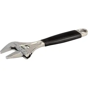 Bahco BAHRCUS " SAE Big Mouth Adjustable Wrench with Handle, Wide Jaw, Slim Head, and True Ergo Grip for Tight Spaces, Ideal for Maintenance, Plumbing, and Electrical Repair Tas