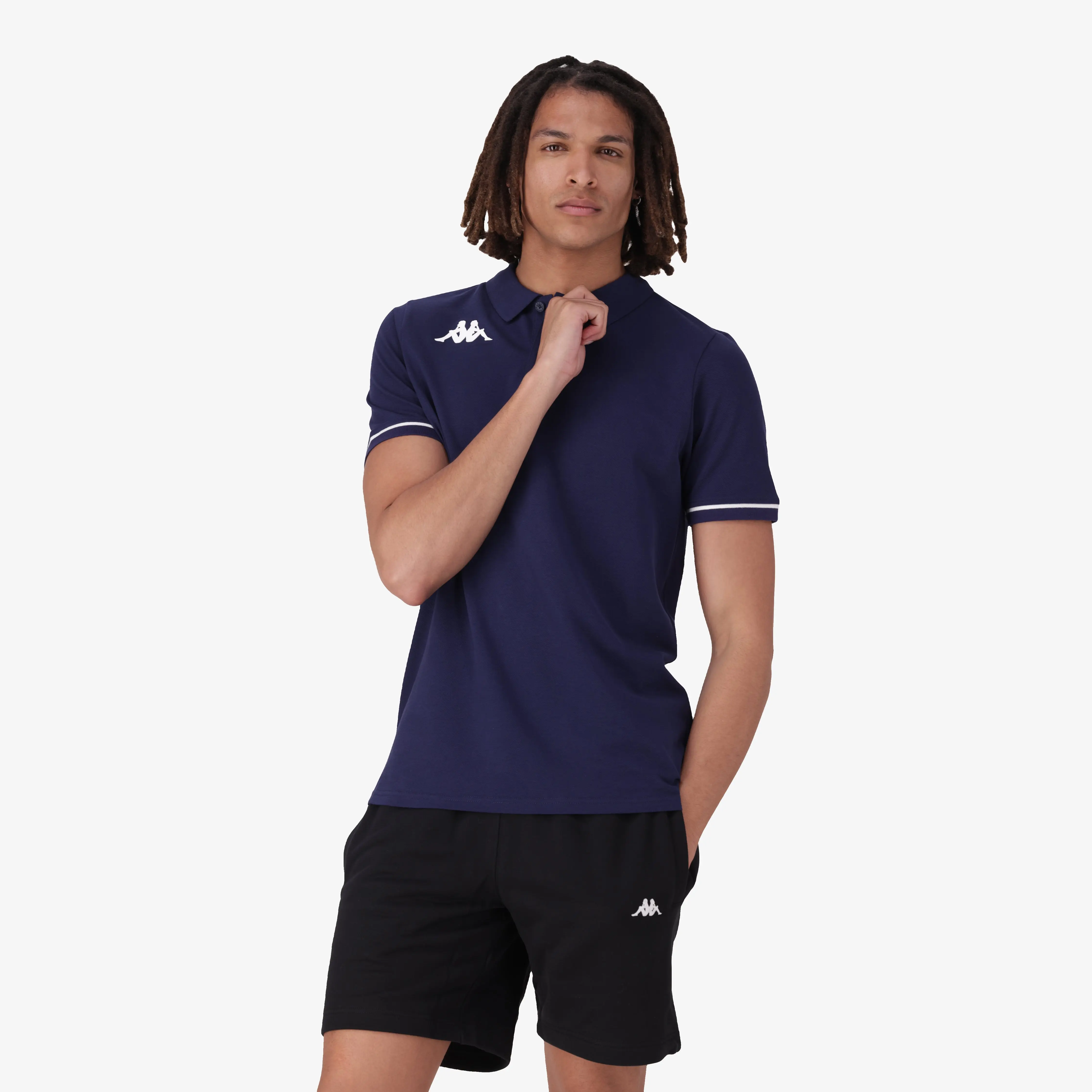 Barli Polo - Blue Marine/White