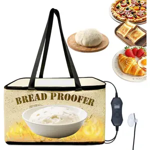 Dough Proofing Box, Bread, with NTC Sensor Temperature and Timer Controller,Auto Shutdown Timer, Foldable Zippered Bread Proofing basket, Yogurt and Rice Wine Fermentation Box.