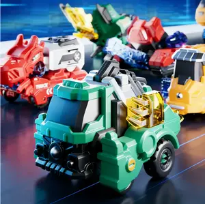 Large Magnetic Transforming Dinosaur & Engineering Vehicle, Versatile Play, Premium Material, Collectible Toy