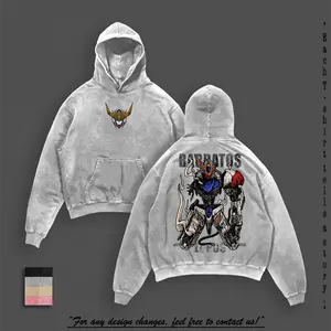 Gundam Barbatos Tee Washed – Iron Blooded Orphans Vintage Washed Heavy Cotton Oversized Anime Mecha T-Shirt & Hoodie Double Printed Retro Unisex Streetwear Raw Power Combat Frame Edition Perfect Gift for Mecha Fans