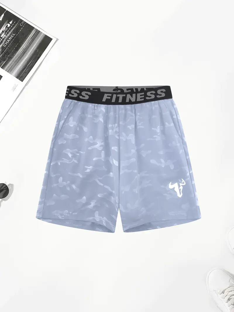 Men's Fashionable And Casual Summer Camouflage Shorts, Light And Comfortable Outdoor Sports Pants, Suitable For Running And Pool Parties