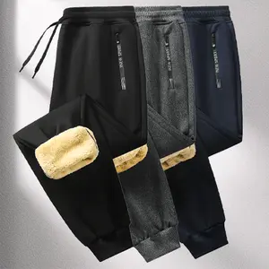 Boyfriend Style Men’s Lambswool Trousers, Winter Boyfriend Style Men’s Trousers, Thickened Sweatpants, Outdoor Trousers, Boyfriend Style Men’s Fleece Sweatpants, Outerwear Warm Trousers