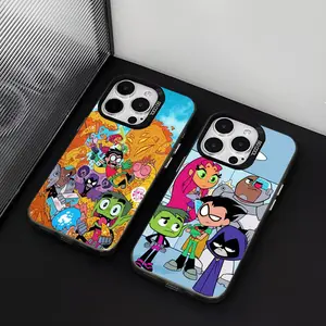TEEN TITANS GO Phone Case Shockproof Hard For iPhone 16 17 15 14 13 12 11 Pro Max Plus XS X Matte Colored Silver Cover Accessories
